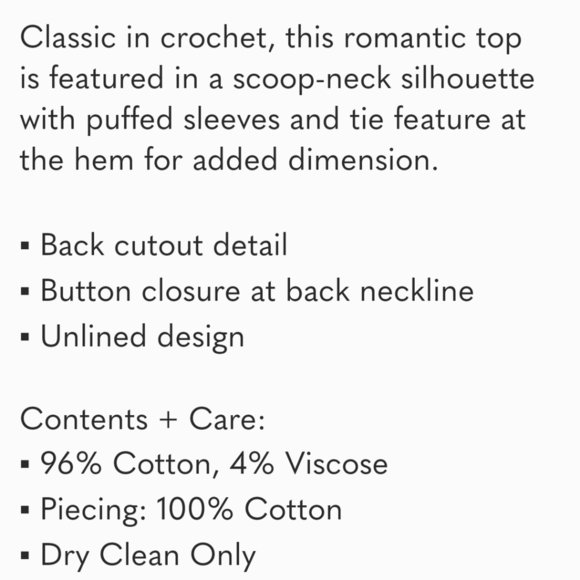 FREE PEOPLE Megan Crochet Top Shirt / Coral Sand S - Picture 7 of 12